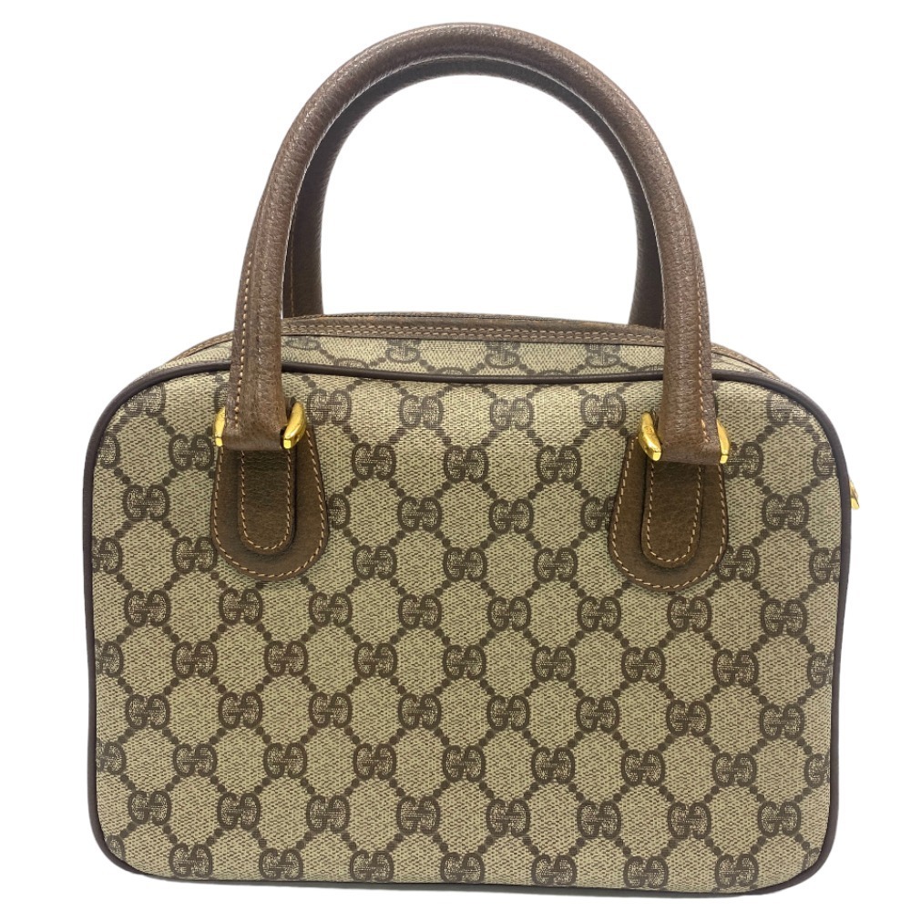 Gucci Interlocking Handbag Brown Plus Leather Gg - image 1
